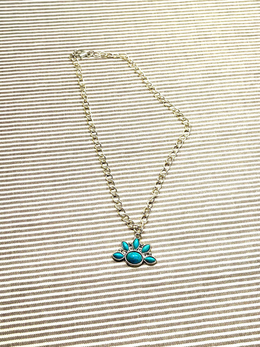 Amazing Turquoise flower in a anklet